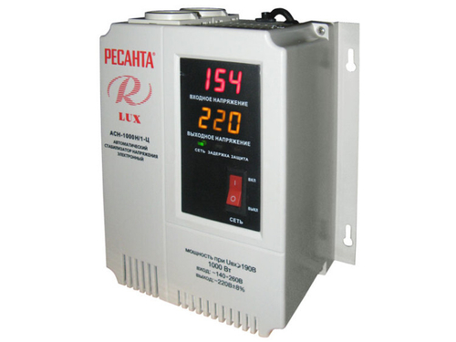 Стабилизатор напряжения серии LUX РЕСАНТА АСН-1000Н/1-Ц
