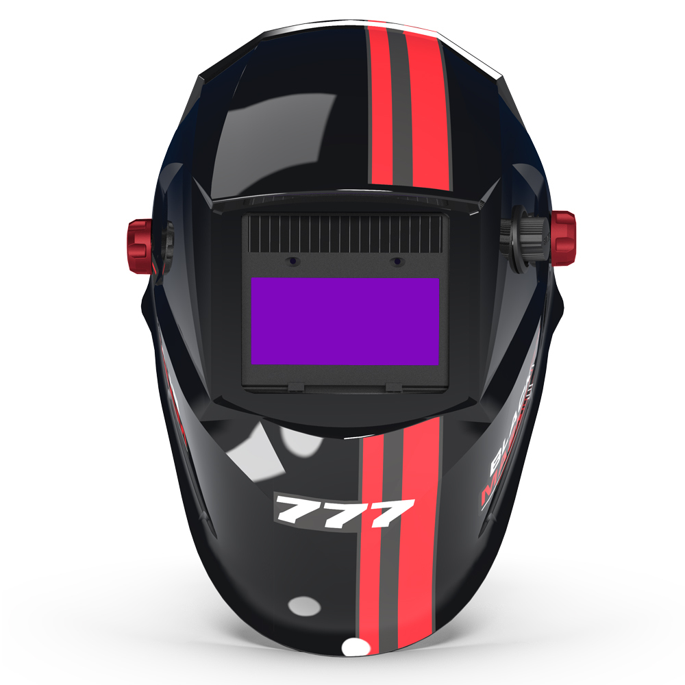 Маска сварщика хамелеон BLACK MASK c АСФ 777 51ST777SS (с наклейками)