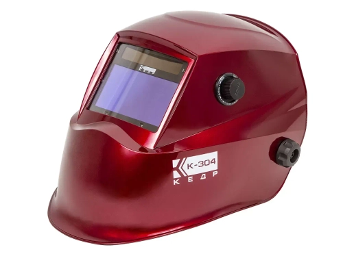 Маска сварщика КЕДР (В РАЗОБР.ВИДЕ) "К-304 PRO", красная