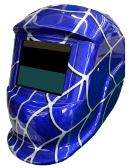 Самозатемняющаяся сварочная маска BRIMA MEGA HA-1110o серая паутина