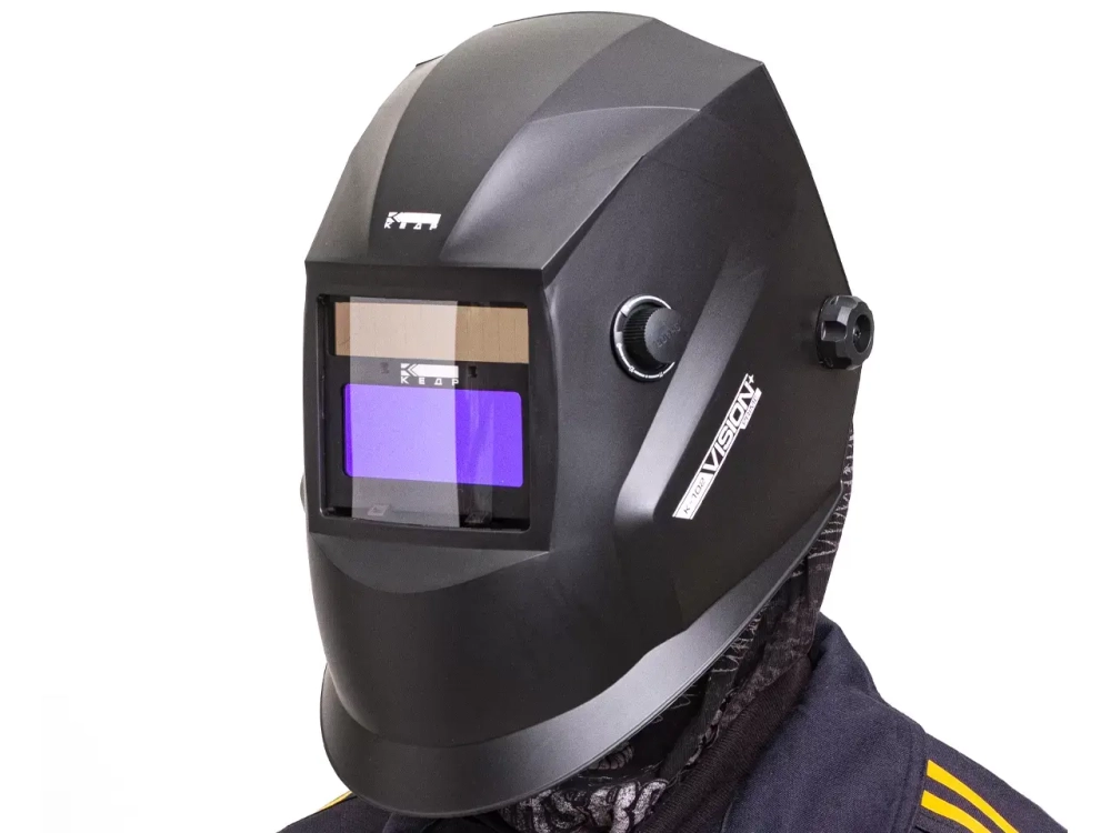Маска сварщика КЕДР (В РАЗОБР.ВИДЕ) "К-102 PRIME", черная