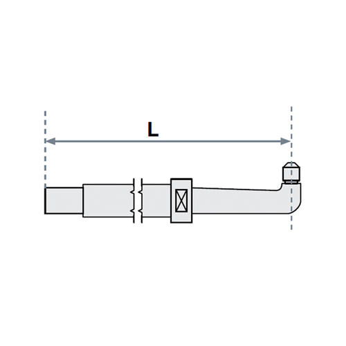 FUBAG Нижнее плечо прямое O 22 х 125мм для серии SG 4-6
