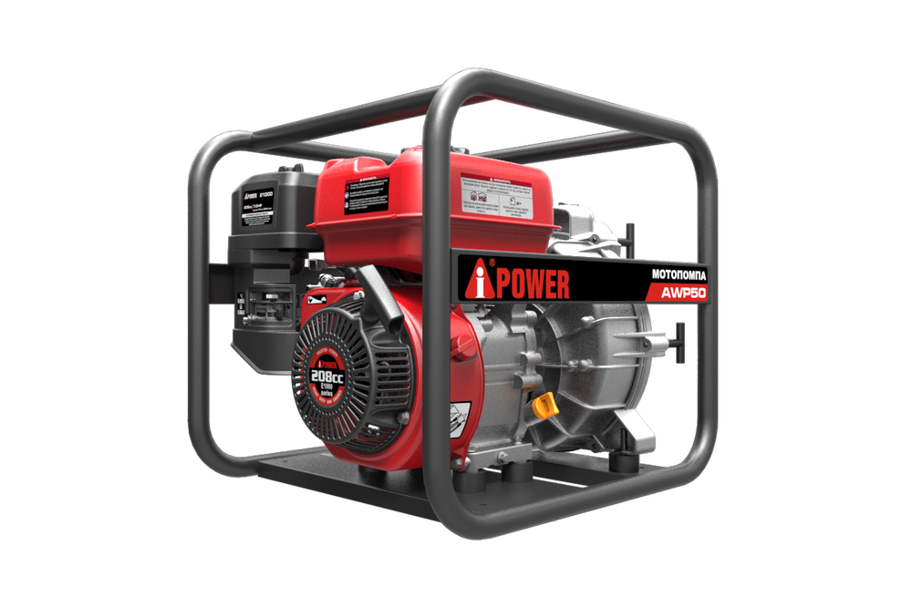 Бензиновая мотопомпа для чистой воды A-iPower AWP50