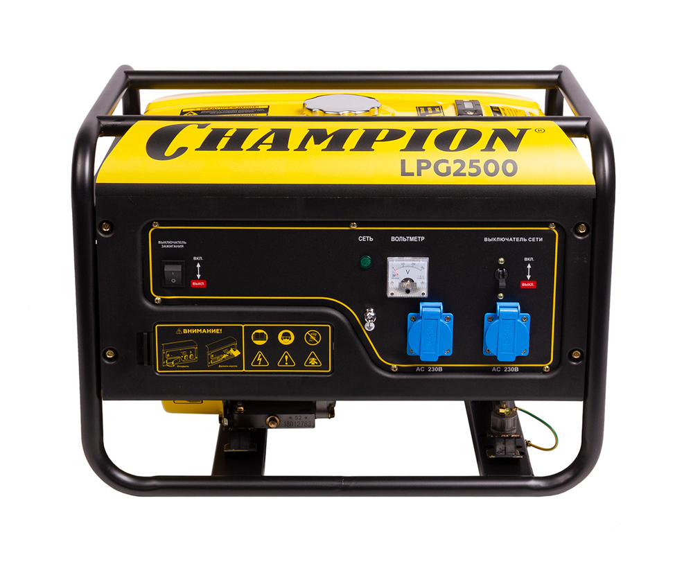 Бензиново-газовый генератор CHAMPION LPG2500