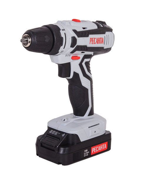 Дрель-шуруповерт аккумуляторная ДА-18-2ЛК Ресанта