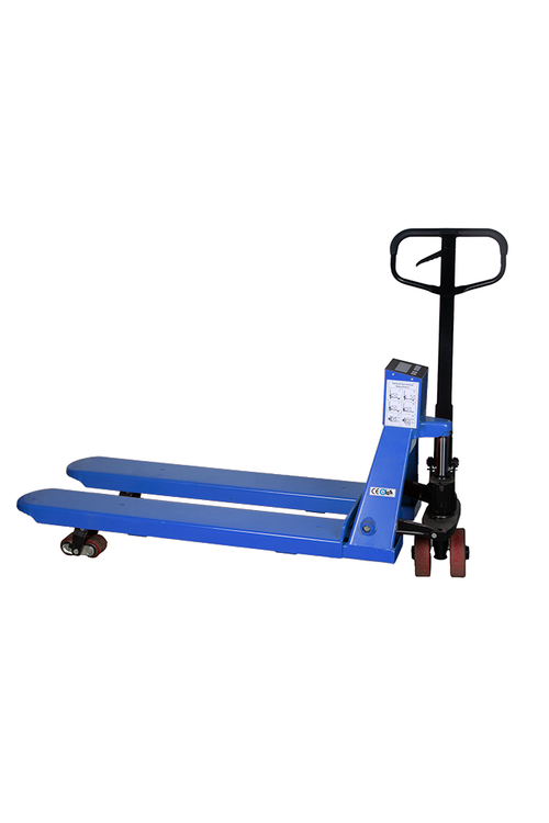 Тележка гидравлическая с весами 2500 кг 1150 мм полиуретановые колеса TOR CBY-CW2 (серия N)