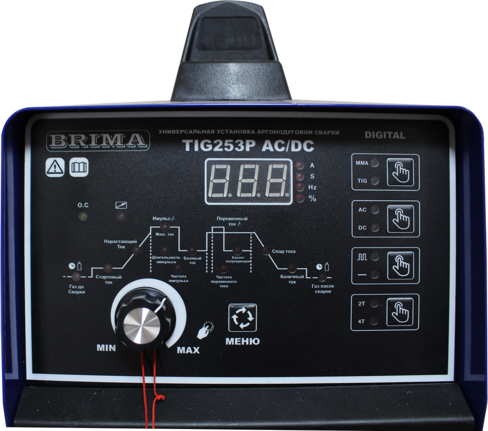 УСТ-КА ИНВ. АРГОН-ДУГ.СВАРКИ "BRIMA" TIG 253P AC/DC DIGITAL