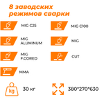 Storm 215C Everlast (MIG/MMA/CUT) Сварочный полуавтомат 4EV215C