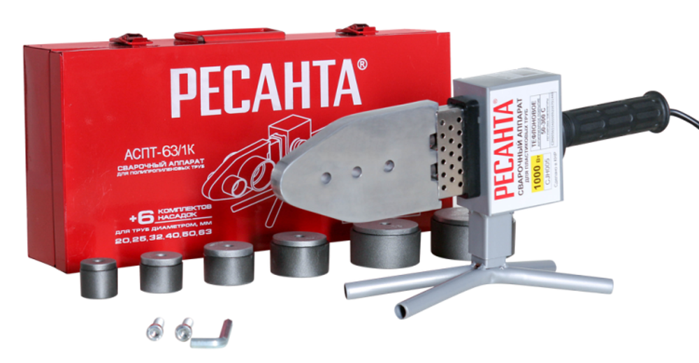 Аппарат для сварки ПВХ труб Ресанта АСПТ-63/1К