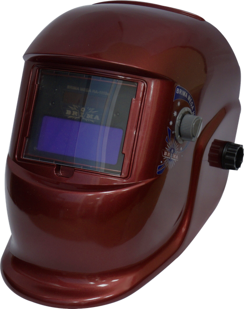 Самозатемняющаяся сварочная маска BRIMA MEGA HA-1110o красная