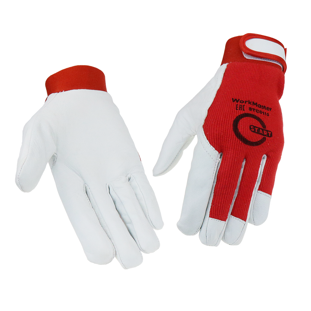 START WorkMaster STG0110, Перчатки со вставкой из козьей кожи (10/100)