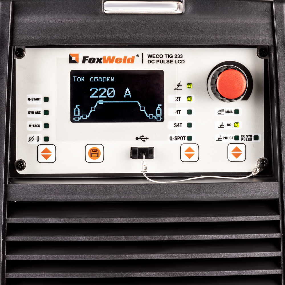 Аппарат аргонодуговой сварки WECO TIG 233 DC PULSE LCD