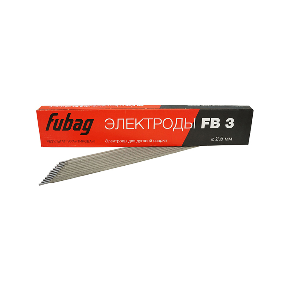 FUBAG Электрод сварочный с рутиловым покрытием FB 3 D2.5 мм (пачка 0.9 кг)